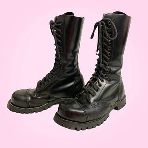 Black Steel Toed Army Boots